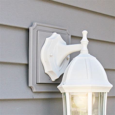 electrical box for wall mount light|exterior light mounting block stone.